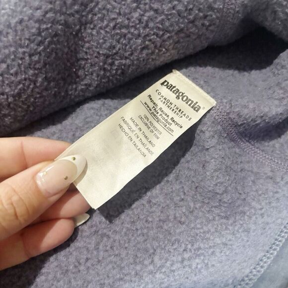 Patagonia Better Sweater Quarter-Zip Pullover Women's Purple Sz S - Picture 4 of 4